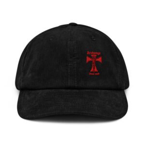Casquette en velours côtelé