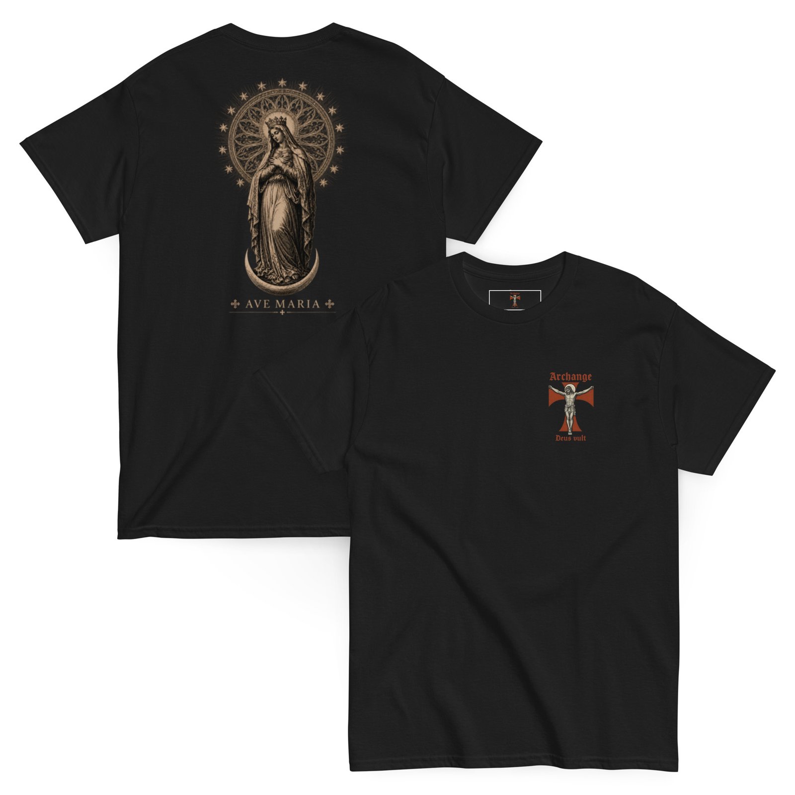 T-shirt ave maria cuivre
