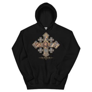 Sweat à capuche Croix de jerusalem vitraux